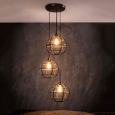 LifestyleFurn Hanglamp 'Tatsuya' 3-lamps, Ø33 cm
