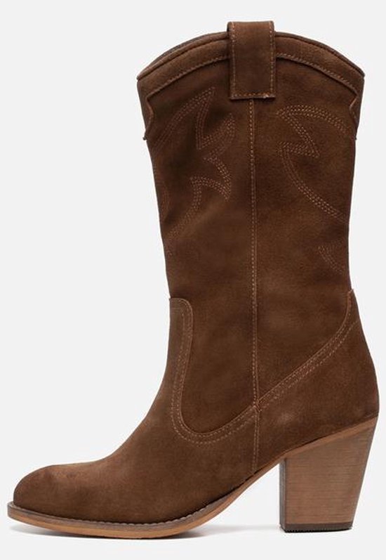 Ann Rocks Cowboylaarzen cognac - Maat 38 | bol.com