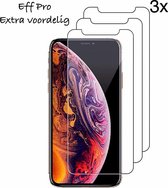 iPhone 8 Plus / 7 Plus / 6 Plus Screenprotector Glas 3x – Tempered Glass 3x (Extra voordelig) - Eff Pro