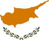 Vlag van Cyprus - Cypriotische  vlag 150x100 cm incl. ophangsysteem