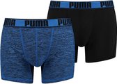 Puma Boxershorts Active Grizzly Melange Blue 2-pack