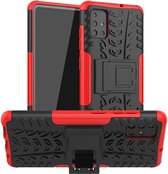 Samsung Galaxy A51 hoes - Schokbestendige Back Cover - Rood