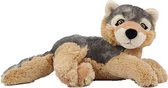 Wolf liggend soft-pluche 26 cm