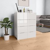 Dressoir Wit Ladekast (Incl LW 3d klok) - wandkast - Tv kast- opbergkast - Boekenkast - opbergkast - Kast met lades - Sidetable - Wandtafel