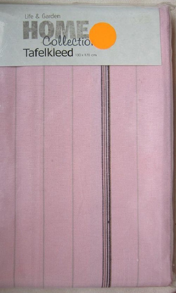 Tafelkleed. Soft pink. 1.30 x 1.70 cm. Linnen/katoen