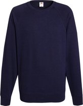 Fruit of the Loom sweater ronde hals maat S heren (marineblauw)