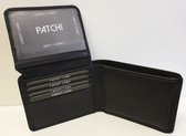 Patchi Billfold RFID - Portemonee - Laag Model - 9 pasjes - Zwart