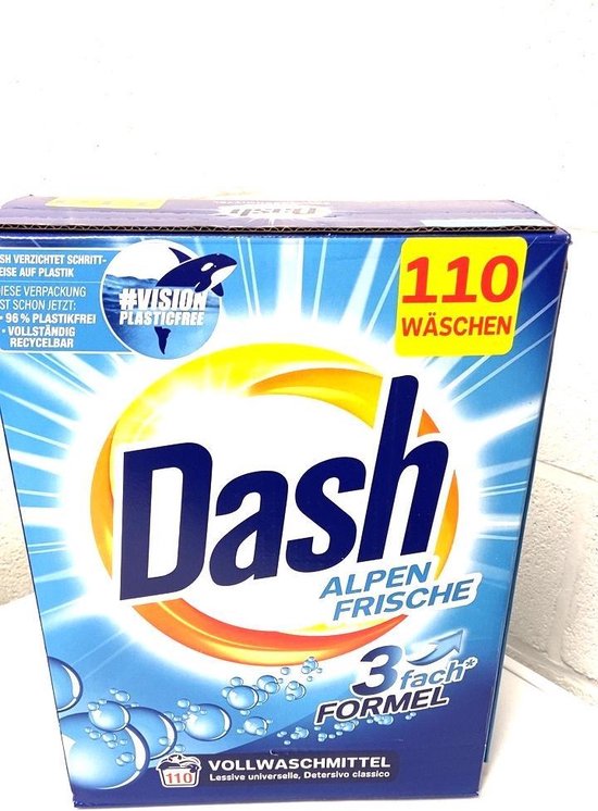gedragen Kind uitgehongerd Dash Universeel waspoeder - XXL Pack - 110 wasbeurten | bol.com