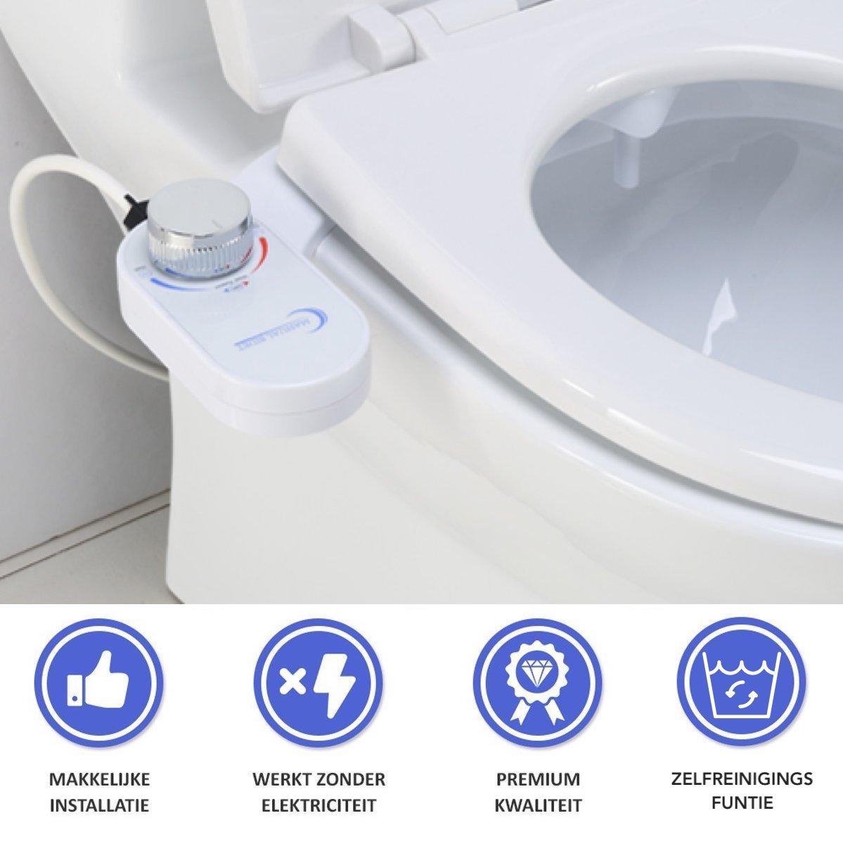 Bidet Nettoyeur de Toilettes Kit Douchette Bidet pour WC Buse