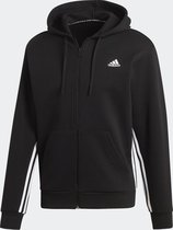 adidas Must Haves 3-Stripes Full Zip Heren Sporttrui - Maat S