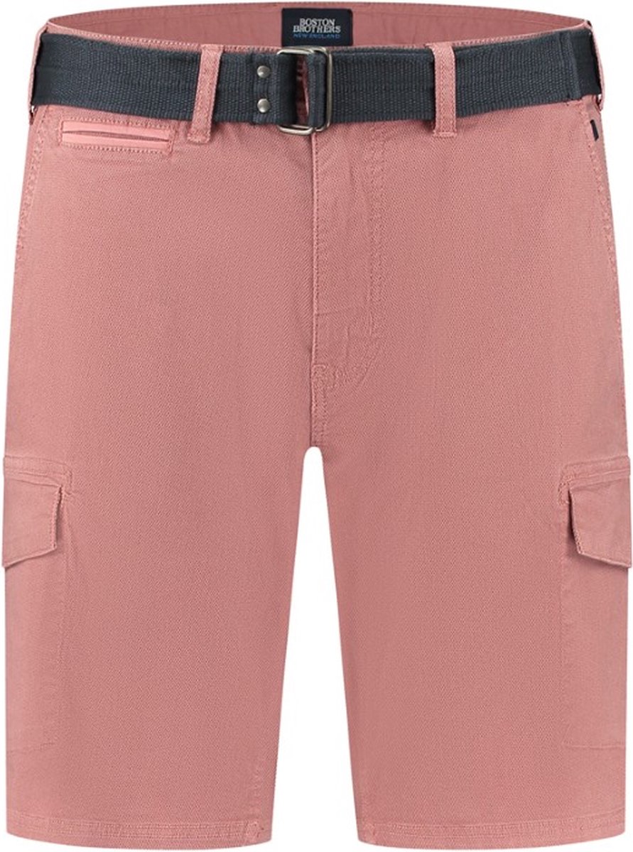 Boston Brothers bermuda - bermuda heren - 7000 - rood - inclusief riem - maat XL