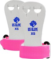 US Glove - Turnen - Beginners Turnleertjes - Rainbow Serie - Leer - 1 paar - Roze - X-Large