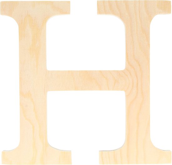 Artemio houten letter H 19 cm