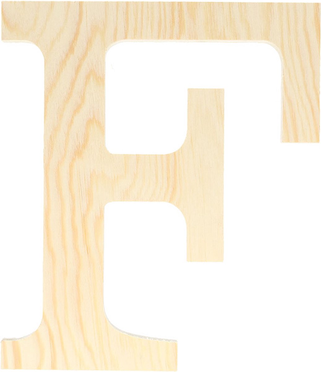 Artemio houten letter F 19 cm