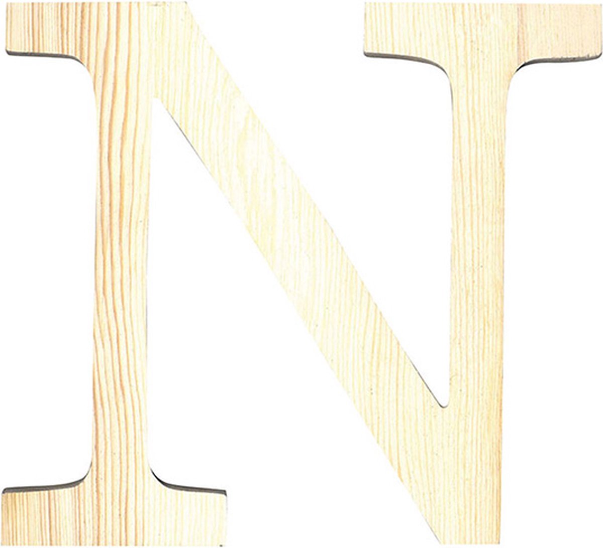 Artemio houten letter N 11.5 cm