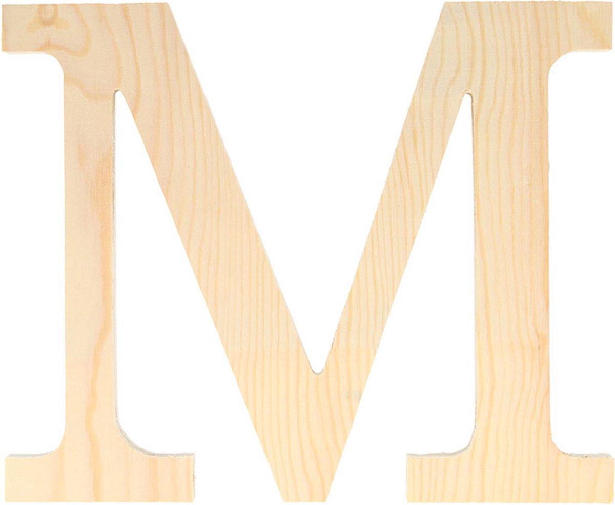 Artemio houten letter M 11.5 cm