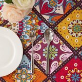 Tafelkleed, tafelkleed kleurrijk Bohemen, tafelkleden -100% katoen rechthoekig tafelkleed 140 x 240 cm (paisley