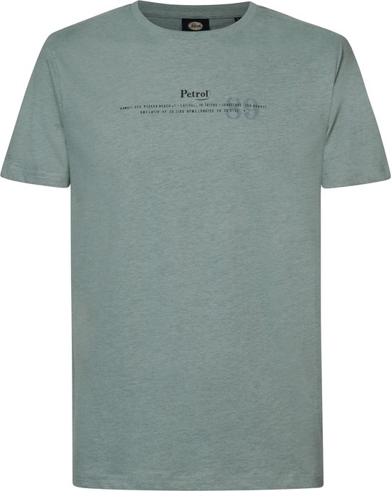 Petrol Industries - Heren Logo T-shirt Zen - Blauw - Maat L