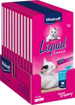 Vitakraft Liquid Snack zalm - 11x6 stuks (66 stuks)