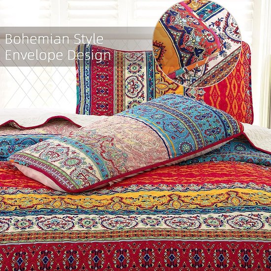 ROOM99 Molly Elegante sprei crème 220 x 240 cm veelzijdig inzetbaar als