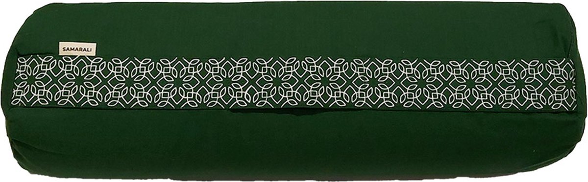 Samarali Yoga bolster - 100% katoen - 20x60 cm - 3.5KG - 2 covers (buiten & binnen) - GOTS gecertificeerd