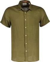 Scotch & Soda Short sleeve linen shirt Heren Overhemd - Maat XL