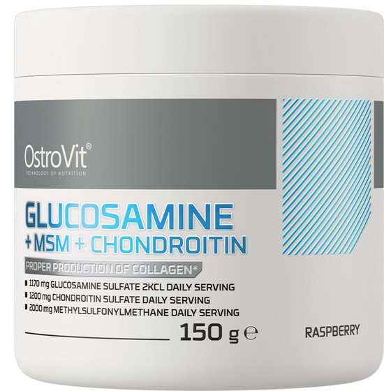 Foto: Supplementen vitamine c glucosaminesulfaat methylsulfonylmethaan chondro tinesulfaat 150 g ostrovit framboos vitamin c glucosamine msm chondroitin supplements