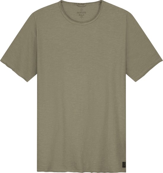 Dstrezzed - Mc Queen T-shirt Melange Bruin Groen - Heren - Maat S - Modern-fit
