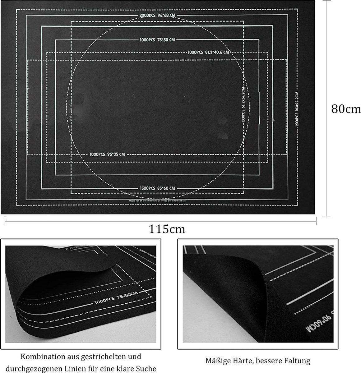 Equivera Puzzelmat Puzzelkoffer Puzzelbord Puzzelrol Puzzelmat voor Legpuzzel Premium