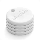 Chipolo One - Bluetooth Tracker - Keyfinder Sleutelvinder - 4-Pack - Wit