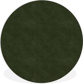 WallCircle - Wandcirkel ⌀ 30 - Leer - Groen - Dieren - Ronde schilderijen woonkamer - Wandbord rond - Muurdecoratie cirkel - Kamer decoratie binnen - Wanddecoratie muurcirkel - Woonaccessoires