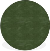 WallCircle - Wandcirkel ⌀ 30 - Leer - Groen - Dierenhuid - Ronde schilderijen woonkamer - Wandbord rond - Muurdecoratie cirkel - Kamer decoratie binnen - Wanddecoratie muurcirkel - Woonaccessoires