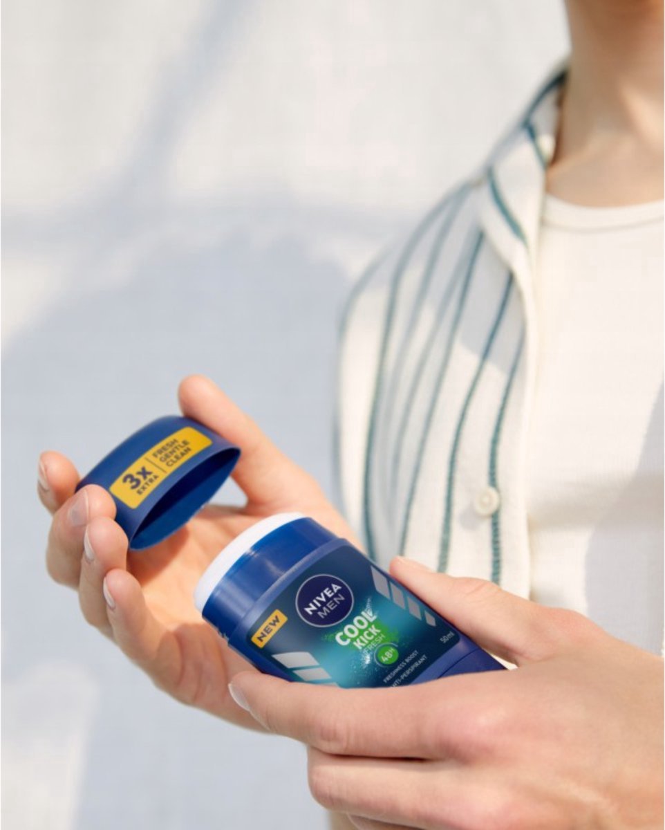 Goedkoopste Nivea Men Fresh Kick Deodorant - 3x50 ml - Freshness Boost met Cactuswater - Nivea Deodorants - Deodorant Man Voordeelverpakking