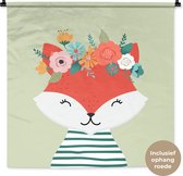 Tapisserie - Tapisserie - Renard - Pastel - Été - 90x90 cm - Tapisserie