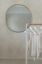 Nordic Style® Wandspiegel 60x60cm | Greige | Scandinavische Spiegels | Cirkel | Wandspiegel | Badkamerspiegel | Gangspiegel