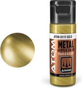 AMMO MIG 20172 ATOM - Metallic Gold - Acryl - 20ml Verf flesje