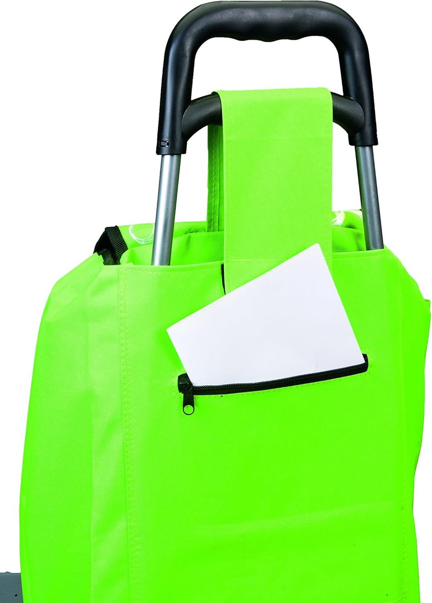 Boodschappentrolley met Wielen - Opvouwbaar - Afneembare Boodschappentas - Boodschappenwagen