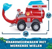 PAW Patrol Jungle Pups - Camion de pompier éléphant de Marshall avec lanceur de projectiles - Voiture jouet avec figurine de jeu
