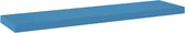 vidaXL - Wandschap - zwevend - 90x23,5x3,8 - cm - MDF - blauw