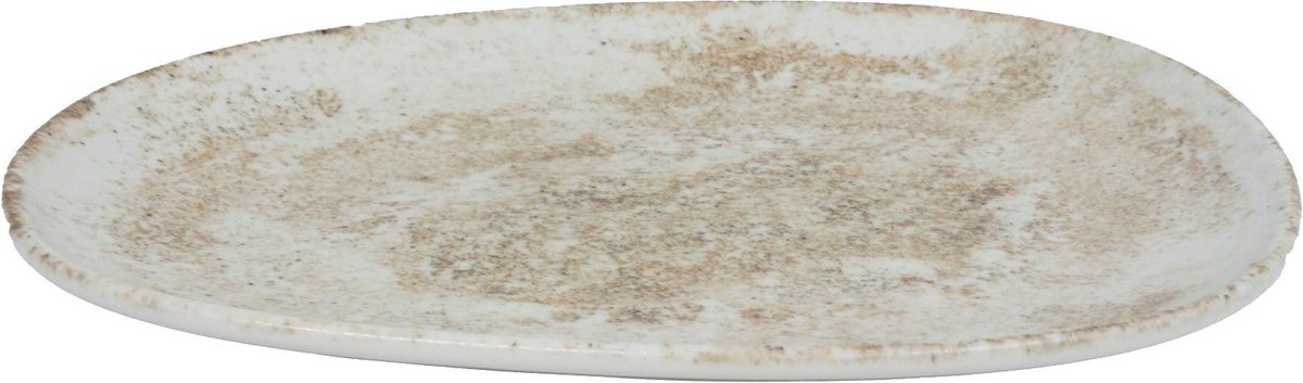 Bonna Platte Bord - Nacrous - Porselein - 24 cm - set van 6