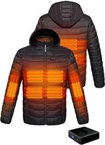 Verwarmde jas - Jas met verwarming - Verwarmde jas heren -Verwarmde jas met accu - 3XL