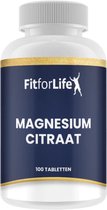 Fit for Life Magnesiumcitraat - 200 mg - Geschikt voor vegetariërs en veganisten - 100 tabletten