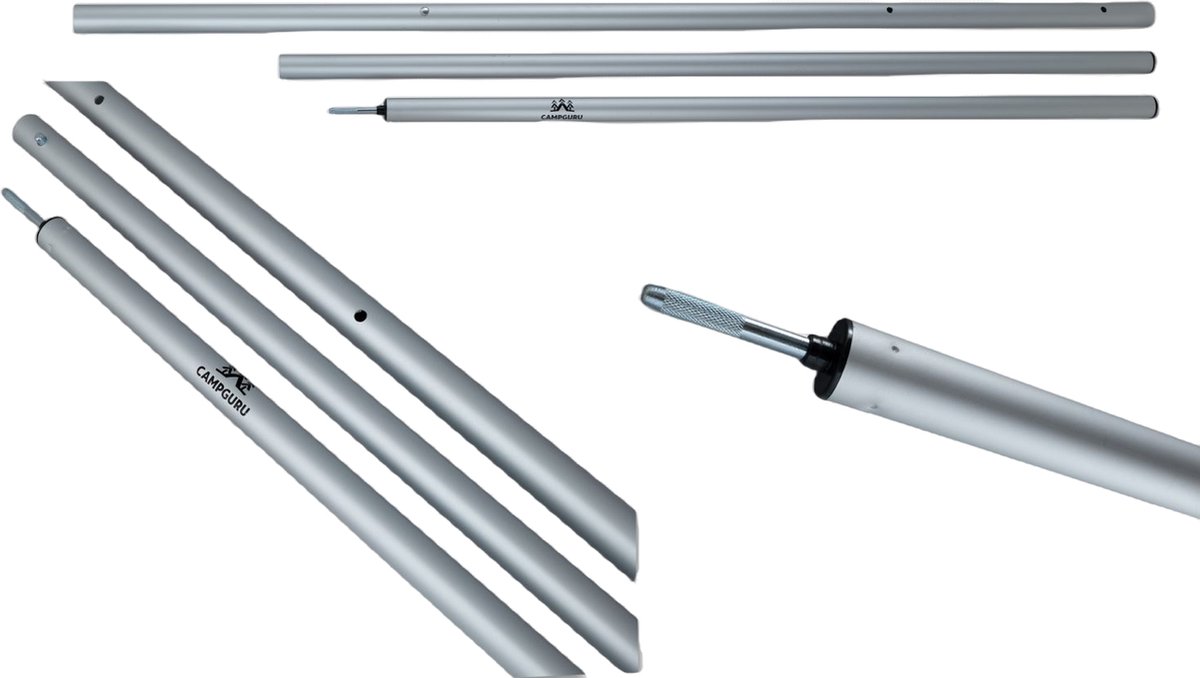 Aluminium Rafter Pole 225/250 Cm With Spring