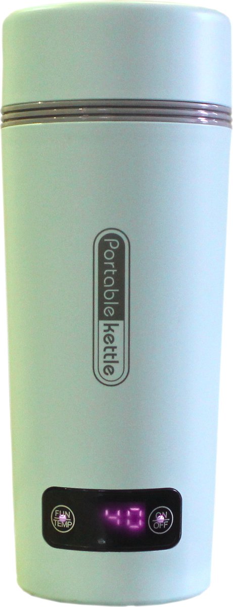 Draagbare Waterkoker Mint Groen - 350mL - 3-in1 Design - Temperatuurregulatie - Mini Waterkoker - Reis Waterkoker - Smart Waterkoker - Portable Waterkoker - Slimme waterkoker - Smart waterkoker