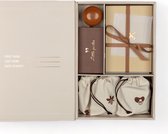 Pure Moms - Boîte à souvenirs de Luxe - Coffret cadeau Bébé très luxueux - Boîte à souvenirs de 23 pièces - Cadeau de maternité - Baby shower - Cadeau - avec impression à l'encre