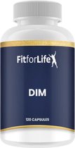 Fit for Life DIM - 100 mg - Met Bioperine (R) voor betere opname - Verrijkt met choline en vitamine E - 120 capsules