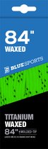 Blue Sports - lacets cirés 84 pouces - 213 cm citron vert pour patin de hockey sur glace
