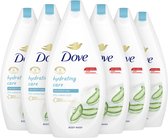 Dove Douchecreme Hydrating Care - 6 x 450 ml - Voordeelverpakking