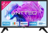 ANTTEQ AB24F1D - 24 inch TV (60 cm) - Dolby Audio, Triple Tuner DVB-C / T2 / S2, CI+, VGA PC-aansluiting, HDMI, USB, Hotelmodus inbegrepen