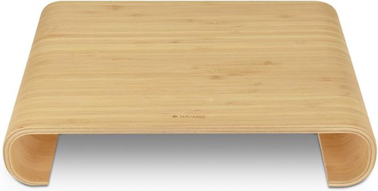 Navaris Bamboe Monitorstandaard - Verhoger Voor Laptop Of Beeldscherm Organizer Voor Bu ~180535
